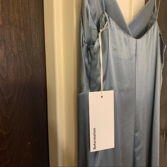 Reformation Meta Silk Midi Dress - Picture 9 of 13